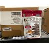 Image 1 : CASE LOT - Bark Thins Snacking Chocolate - Dark Chocolate with Almonds 8x150g
