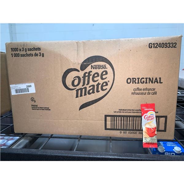 CASE LOT - Nestle Coffee Mate Original Coffee Enhancer 1000 x 3g