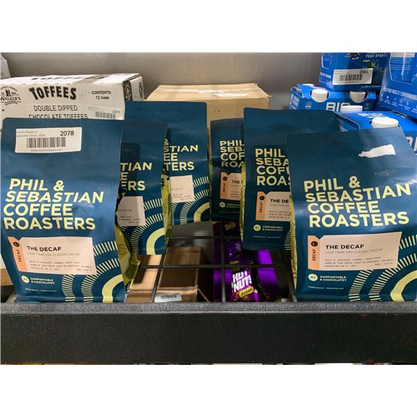 CASE LOT - Phil & Sebastian Coffee Roasters "The Decaf" Whole Coffee Beans 6x340g