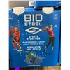 Image 2 : CASE LOT - Bio Steele Sports Hydration - Blue Raspberry - 3x(4x500ml)
