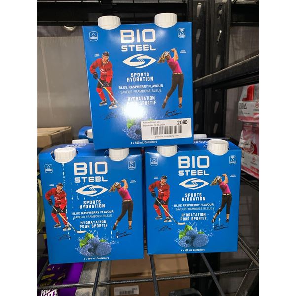 CASE LOT - Bio Steele Sports Hydration - Blue Raspberry - 3x(4x500ml)