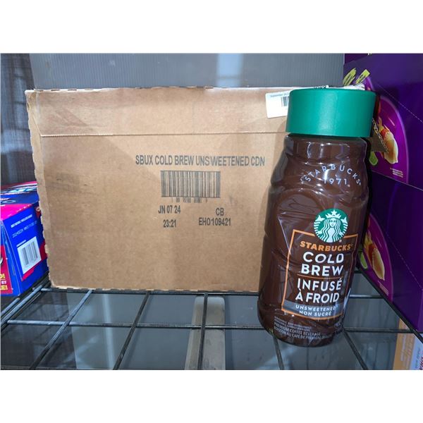 CASE LOT - Starbucks Unsweetened Cold Brew Coffee Beverage 8x1.18L