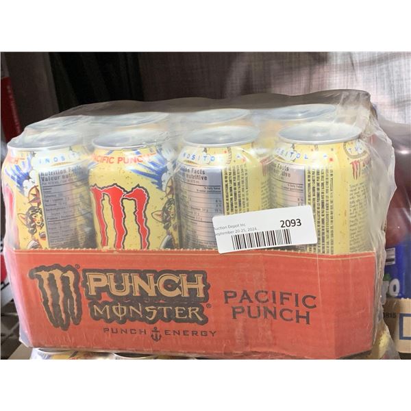 CASE LOT - Monster Pacific Punch Energy Drink 12x473ml