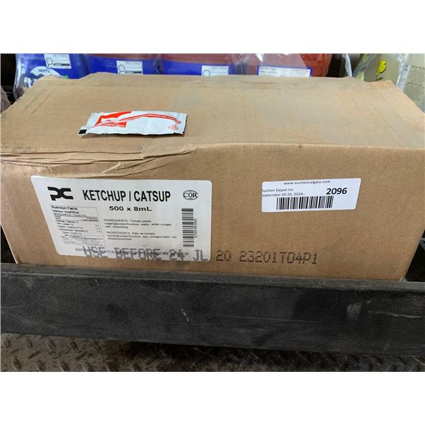 CASE LOT - Ketchup Packets  500x8ml