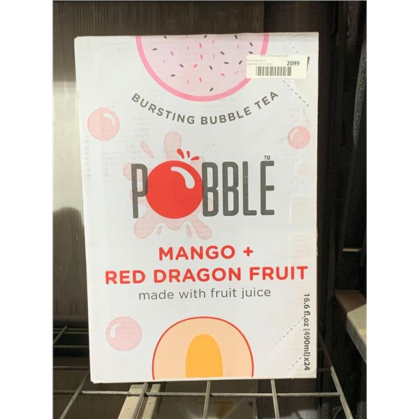 CASE LOT - Pobble Mango & Red Dragon Fruit Bursting Bubble Tea 24x490ml