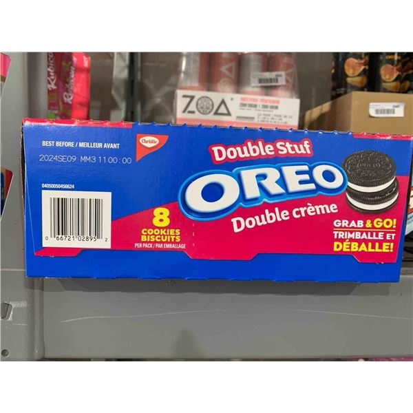 CASE LOT - Oreo Double Stuff Grab & Go Packs  10 - 8 cookie packs