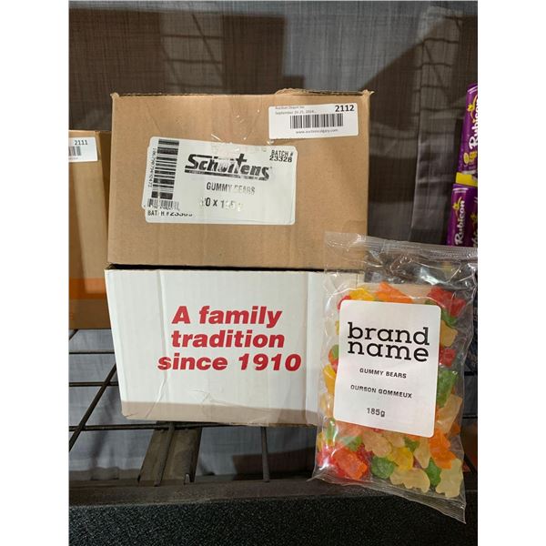 CASE LOT - Scholtens Gummy Bears 20x185g
