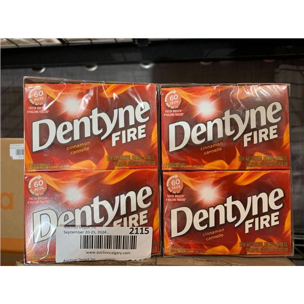 CASE LOT - Dentyne Fire Cinnamon Chewing Gum 2x(12x12pc)