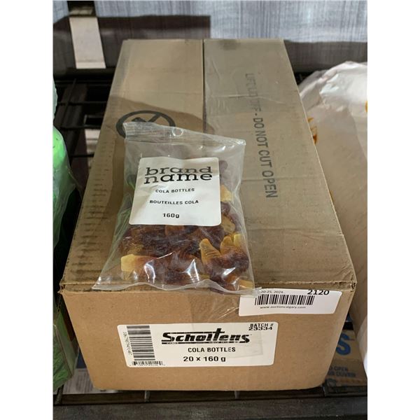 CASE LOT - Scholtens Cola Bottles 20x160g