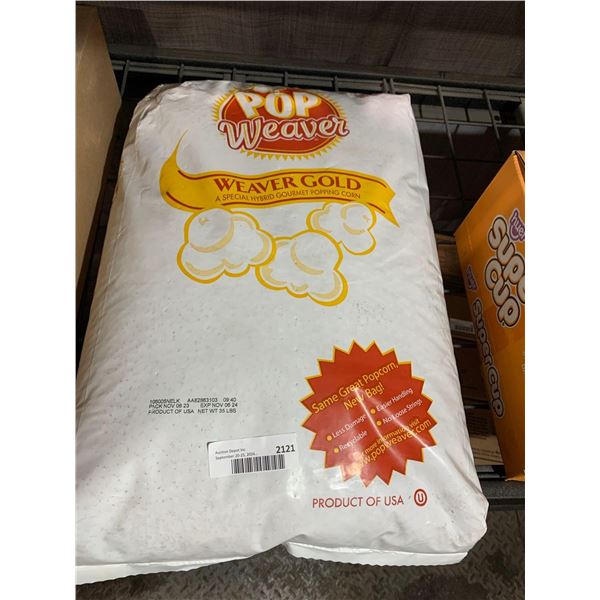 CASE LOT - Pop Weaver Gold  Special Hybrid Gourmet Popping Corn 35 Lbs