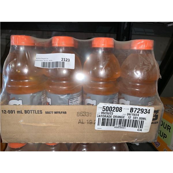 CASE LOT - Gatorade Orange Sports Drink - 12x591ml