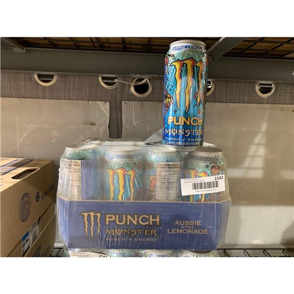 CASE LOT - Monster Energy Aussie Lemonade Energy Drink 12x 473ml