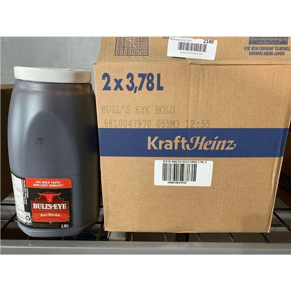 CASE LOT - Kraft Bullseye BBQ Sauce 2x3.78 L