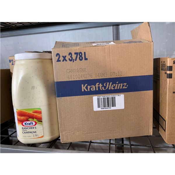 CASE LOT - Kraft Ranchers Choice Dressing 2x3.78L