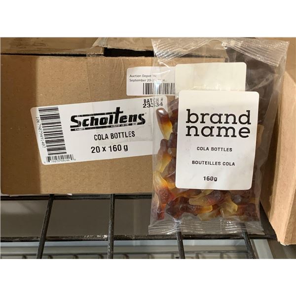 CASE LOT -  Scholtens Cola Bottles  20x160g