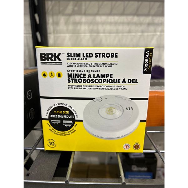 BRK slim LED strobe light smoke alarm