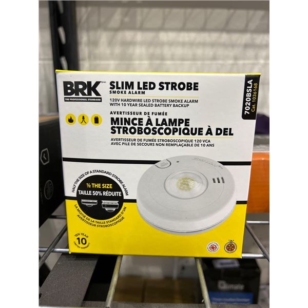 BRK slim LED strobe light smoke alarm