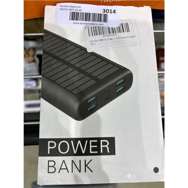 Solar powered portable power bank