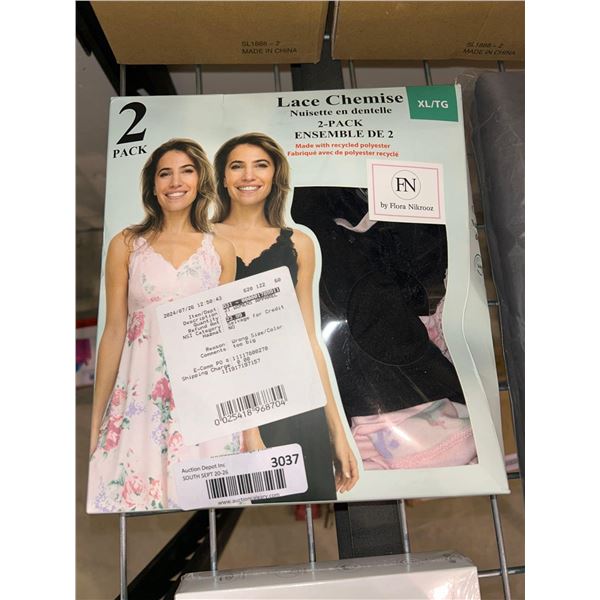 Flor Nikrooz 2 pack of lace chemise womens gowns size extra large