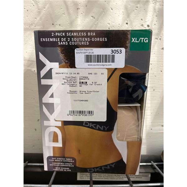 DKNY seamless womens bras pack of 2, size extra large