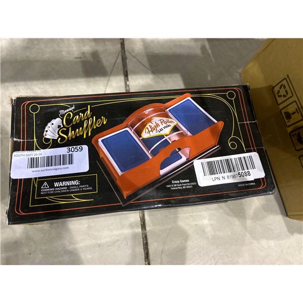 High roller Las Vegas manual card shuffler