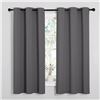 Image 3 : NICETOWN Blackout Curtains 2 Panels for Bedroom- Thermal Insulated Grommet Blackout Curtains 63 Inch