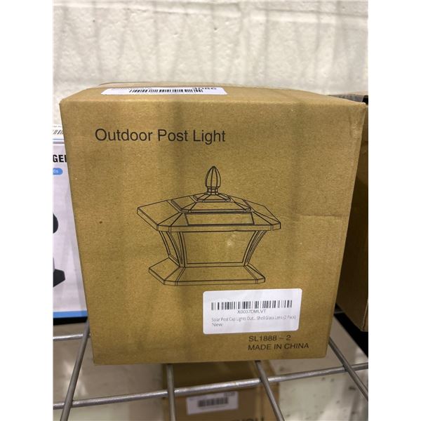 Outdoor post mountable solar light