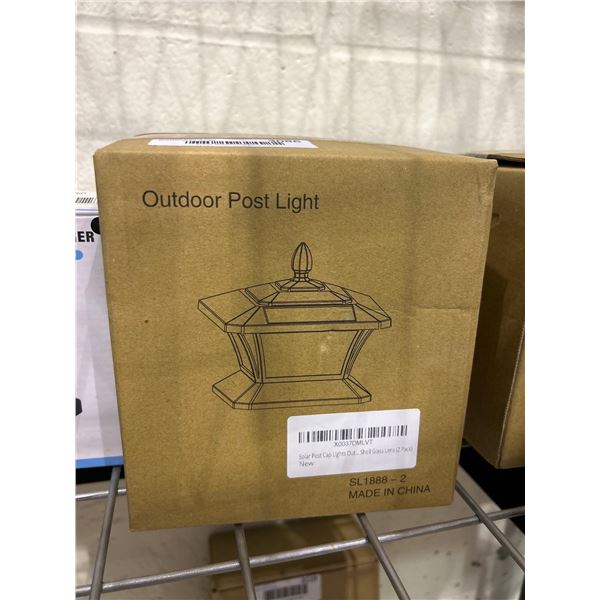 Outdoor post mountable solar light