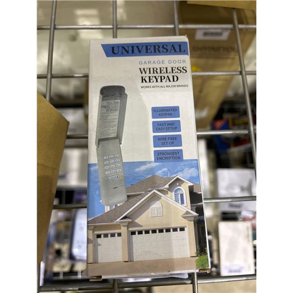 Universal garage door wireless keypad, works with most major brands