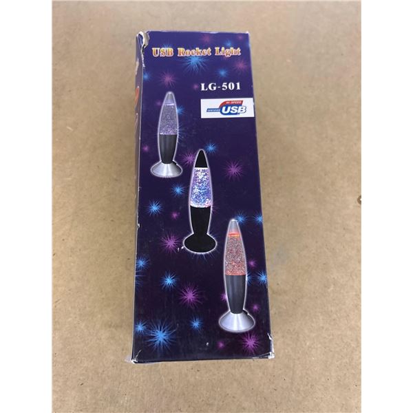 USB powered mini rocket night light
