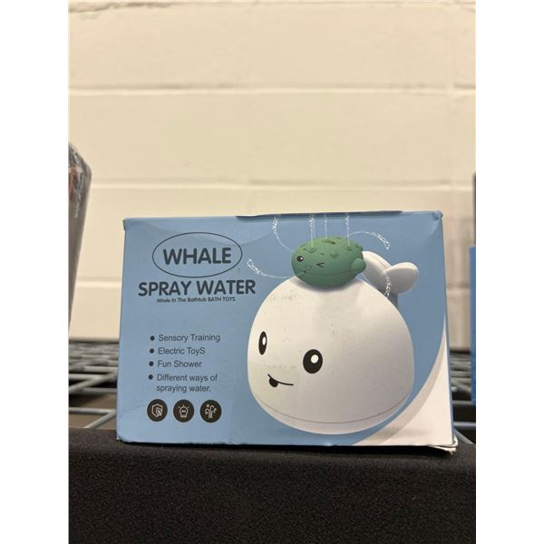Whale water spraying bathtub toy