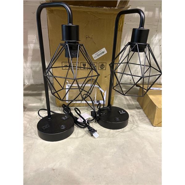 Desk Lamp/Outlet Lot of 2