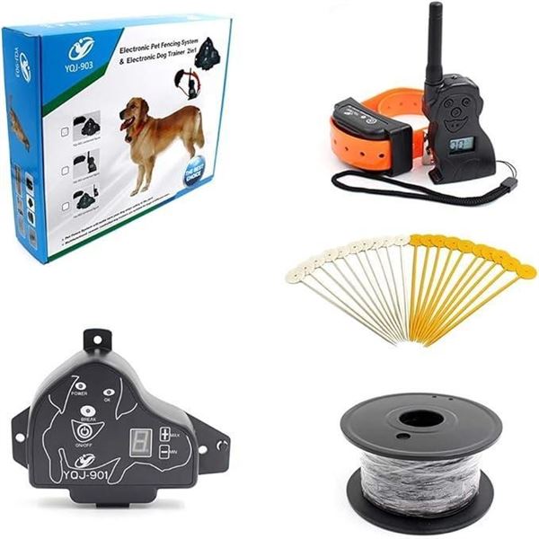 HWZ Pet Dog Electric Fence Shock Vibration Sound with Dog Remote Control for Small to Big Dogs Train