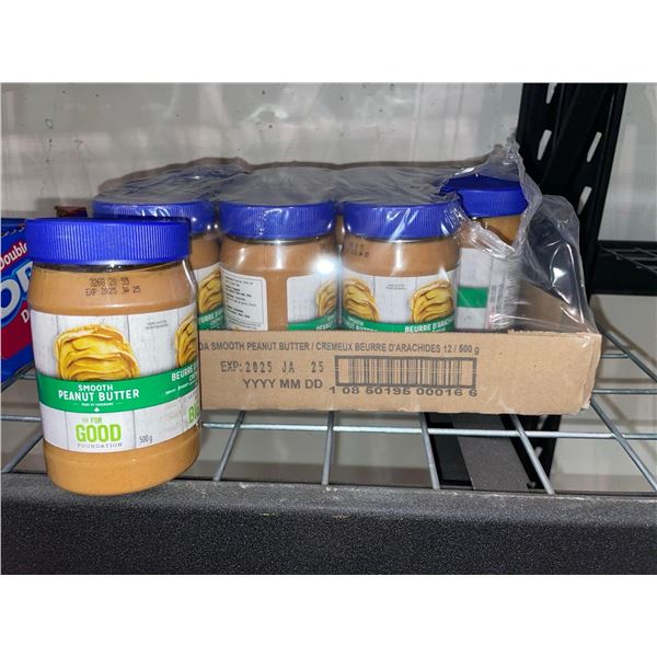 The For Good Foundation Smooth Peanut Butter 12 x 500g
