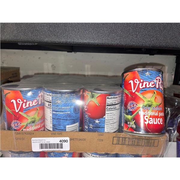 Vine Ripe Low Sodium Pasta Sauce 12 x 425g