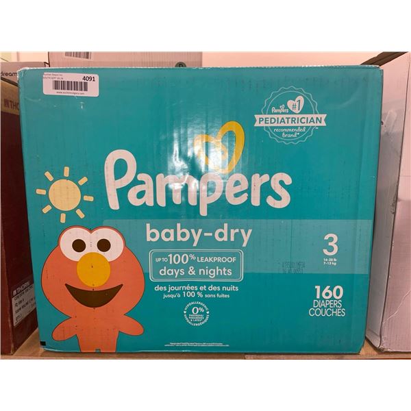 Pampers Baby-Dry Leak Proof Diapers 160 Count