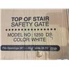 Image 3 : Regalo 2-in-1 Extra Wide Stairway and Hallway Walk Through Baby Safety Gate, Hardware Mounting, Whit