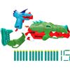 Image 1 : Nerf DinoSquad Combo Pack, 2 Blasters with Exclusive Dinosaur Designs, 15 Nerf Elite Darts, Toy Foam