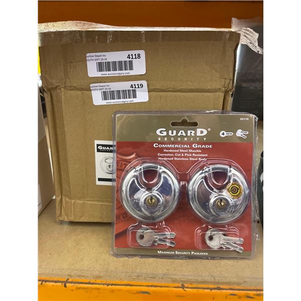 Guard Security Commercial Grade Hardened Steel Shackles Lot of 2