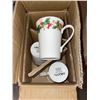 Image 2 : Mikasa Winter Foliage Bone China Mugs Lot of 4