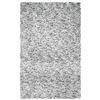 Image 1 : 8ft Shag Area Rug Grey & White