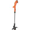 Image 1 : BLACK+DECKER 20V MAX Cordless String Trimmer/Edger Kit, Automatic Feed Spool, 10-Inch (LST201-CA)