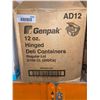 Image 2 : Genpak 12oz Hinged Deli Containers 2 x 100 Count