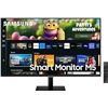 Image 1 : Samsung 27" M5 Smart Black UHD Monitor with Smart TV Apps and Mobile connectivity