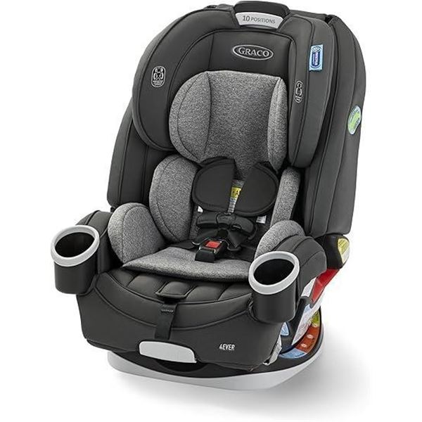 Graco All In One Car Seat, 4Ever 4-in-1 Car Seat, Convertible from Infant to Toddler (1.8-18 kg), Wa