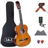Image 1 : Classical Guitar Acoustic Guitar 4/4 Full Size 39 inch for Beginners Kid Student Boys Girls Guitar S