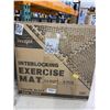 Image 2 : Yes4All EVA Interlocking Exercise Foam Floor Mats with Border - 24 SQ FT - for Gyms, Yoga, and Outdo