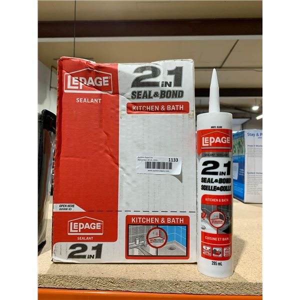 LePage Sealant 20 in 1 Seal & Bond Kitchen & Bath White 12 x 295ml