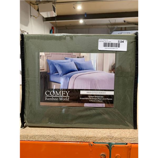Comfy Bamboo World 8800 Gold Series Queen 4pc Sheet Set