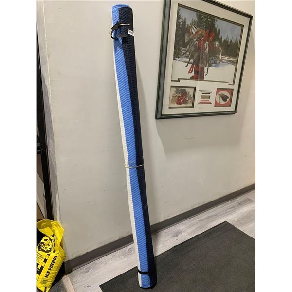 6' x 9' Versatile Outdoor Deck / Patio / RV Mat Light Blue / Dark Blue / White